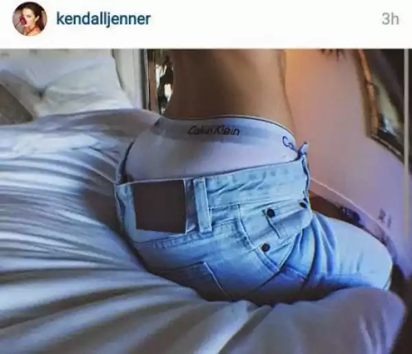 Kendall Jenner Shares A Butt Photo On Instagram