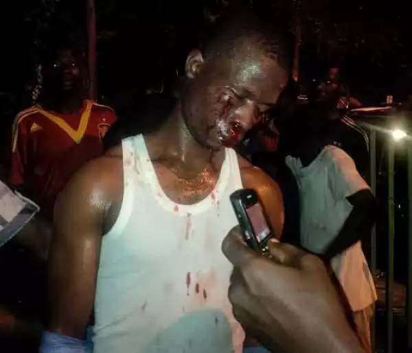 Kidnapper Nabbed And Beaten By Anger Mob In VGC, Lagos