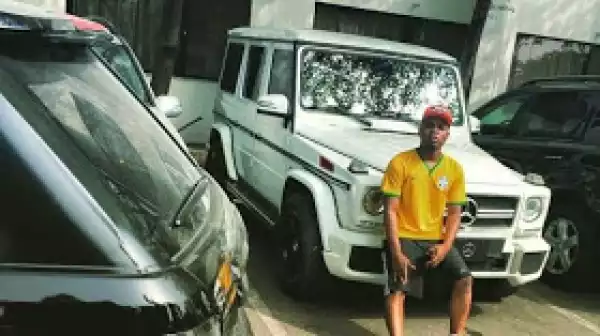 King Baddo: Olamide Buys Himself a G-wagon as Xmas Gift + Davido Ask For A Race Contest (Photo)
