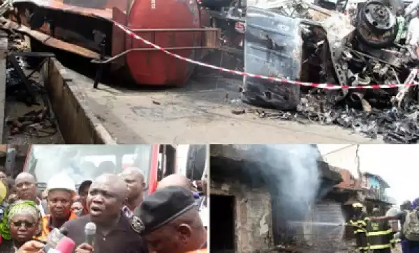 Lagos Fire: Gov. Ambode Calls Emergency Meeting With Petrol Tanker Drivers