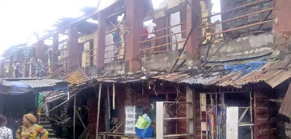 Lagos market fire victims lament losses