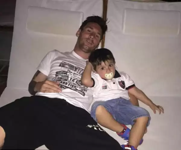 Lionel Messi Shares Cute Photo With His Son