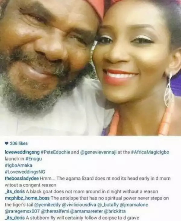 Lol. What Is This? Read The Comments On Pete Edochie & Genevieve Nnaji