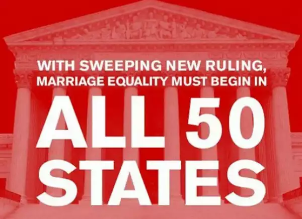 Lord Have Mercy!! Same S£x Marriage Declared Legal In All 50 States Of America