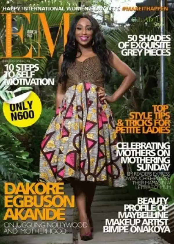 Lovely Dakore Akande covers Exquisite magazine March issue