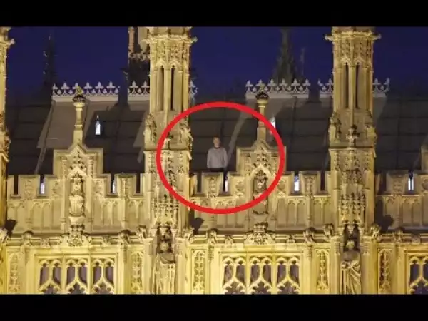 Man arrested after spending night on British parliament roof