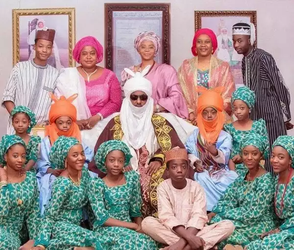 Meet the wives & children of Emir of Kano, Muhammadu Sanusi II