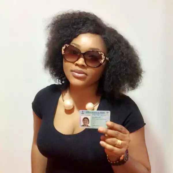 Mercy Aigbe Shows Off Her Voters Card, Urge Fans To Do Same