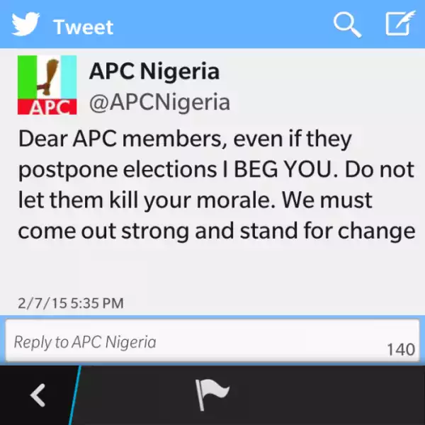 Message From APC To Their Supporters – Must Read For APCs