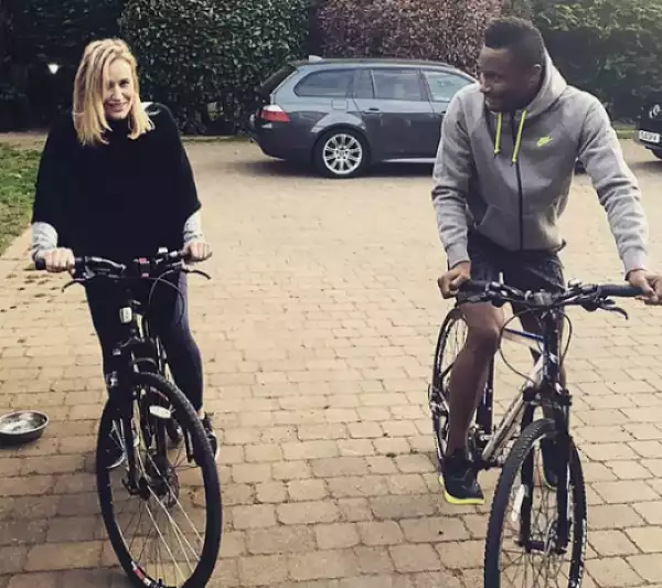 Mikel Obi And Girlfriend Enjoy Bicyle Ride Together