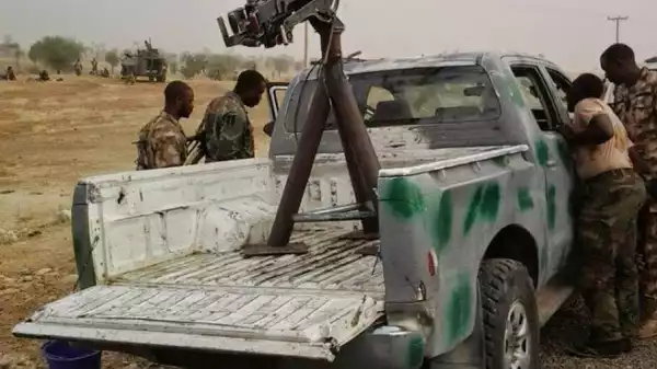 Military releases shares photos of weapons seized from Boko-Harams