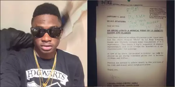 NBC Restricts Lil Kesh’s ‘Shoki Remix’ Airplay to between 10PM and 5AM