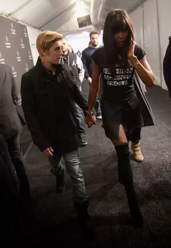 Naomi Campbell (44yrs) steps out with Justin Bieber (20yrs) 