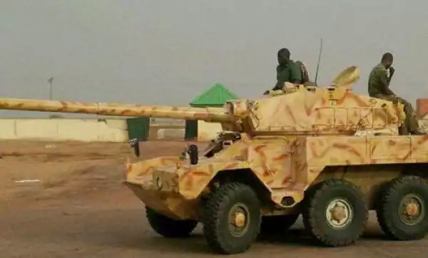 Nigerian troops capture monstrous armored tank from Boko Haram