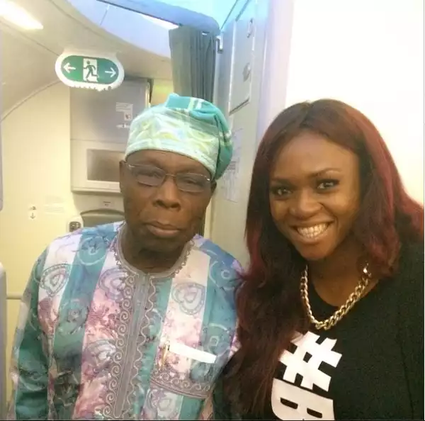 Obasanjo Meets Nigerian Entertainers In Tanzania (Photos)