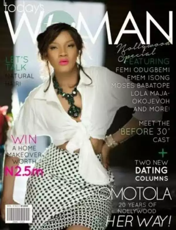 Omotola Jalade Ekeinde covers March 2015 Issue of TW mag
