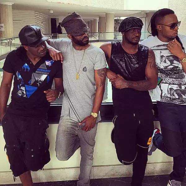 P-Square, Flavour, Fally Ipupa & Diamond Get Goofy Ahead of Glo CAF Awards