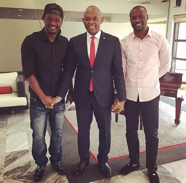 P-Square meet with billionaire businessman Tony Elumelu
