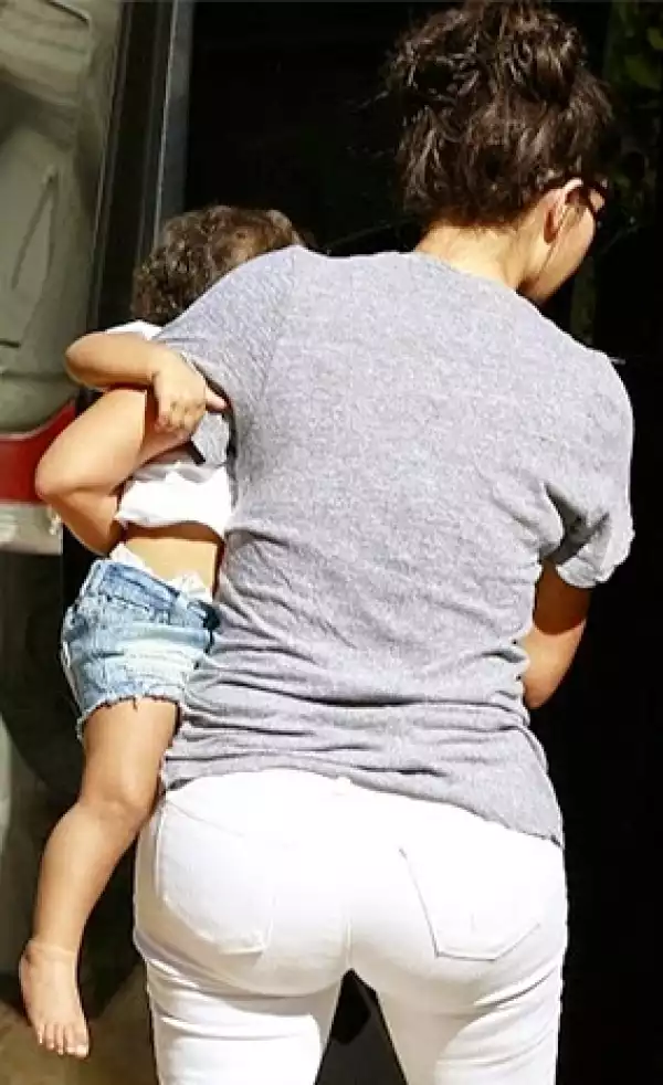 People are criticizing Kim K for dressing daughter in cut off shorts