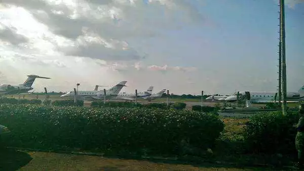 Photo: 15 Private Jets Used For A Wedding In Benin Yesterday