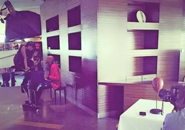 Photo: 2face And Annie Idibia On Set Of A Music Video