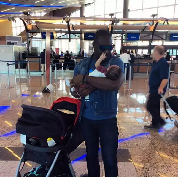 Photo: Actor Jim Iyke And Son Fly To Miami