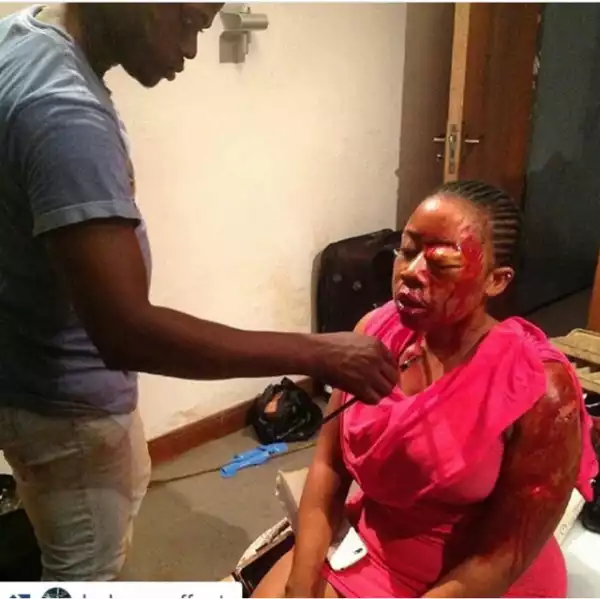 Photo: Actress Moyo Lawal Beaten Mercilessly By Sugar Daddy
