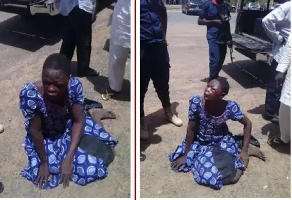 Photo: Boko Haram Member Who Disguised As A Woman Apprehended In Yola 