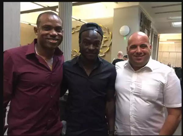 Photo: Coach Sunday Oliseh Meets With Victor Moses In London