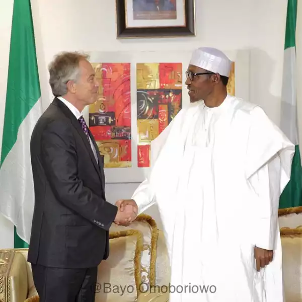 Photo: Former British Prime Minster, Tony Blair Visit Buhari In Abuja