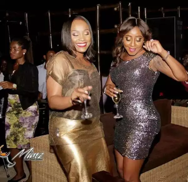 Photo: Ini Edo Dances So Hard At The Opening Of Her Multimillion Naira Club In Lagos