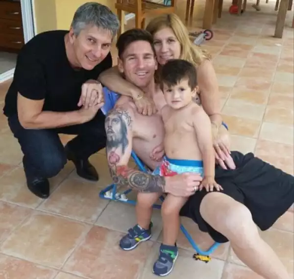 Photo: Lionel Messi Spends Time With His Family After Champions League Win 