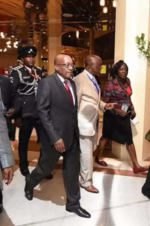 Photo: South Africa President, Jacob Zuma In Nigeria For Inauguration