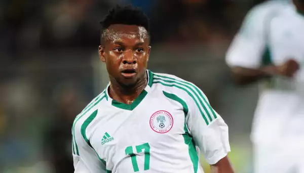 Photo: Super Eagles Player, Onazi Spotted At A Newspaper Stand In Benue State