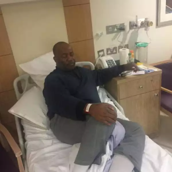 Photo Of Senator Godswill Akpabio On His Hospital Bed In London