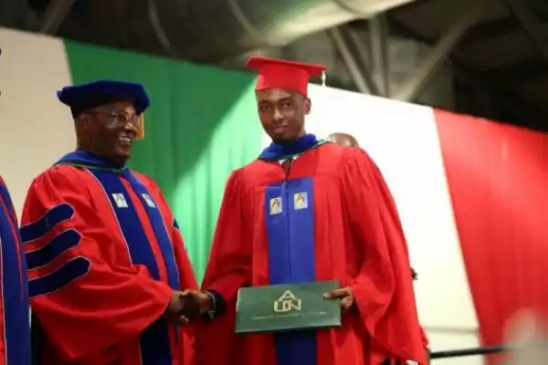 Photos: Atiku’s Son, Aliyu Graduates From American University Of Nigeria