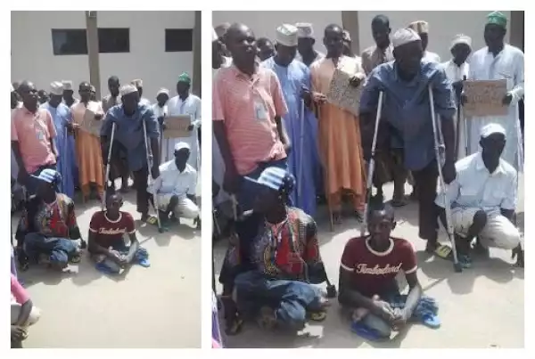 Photos: Beggars In Kaduna Protest Over Ban By Government 