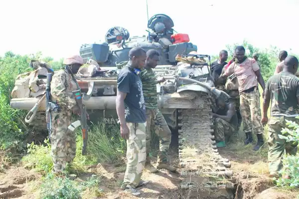 Photos: Boko Haram Terrorists On The Run, Abandon Their Foodstuffs And Vehicles