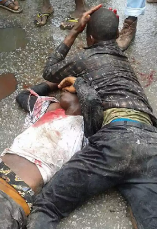 Photos: Car Thieves Served Jungle Justice In Port Harcourt