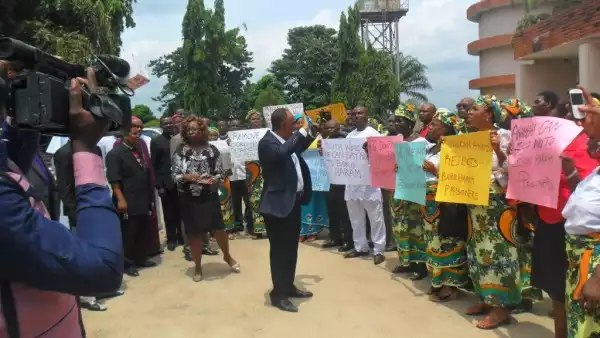 Photos: Church Protests Against Boko Haram Prisoners In Anambra