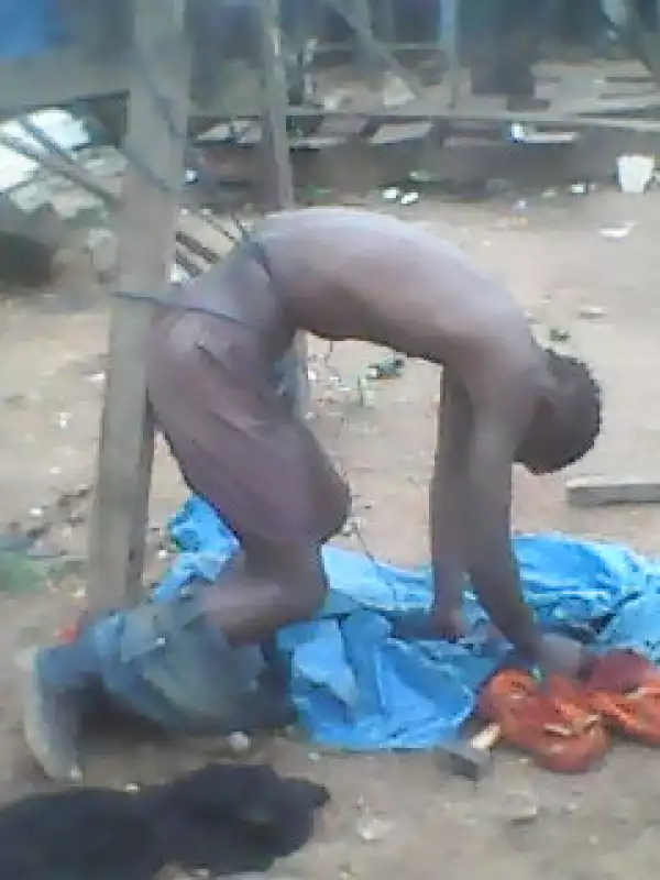 Photos: Cultist Killed & Tied To An Electric Pole For Renouncing His Membership