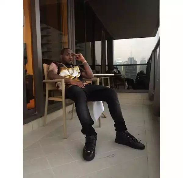 Photos: Davido Shows Off His Givenchy Sneakers While Enjoying Magnificent Scenery In Dubai