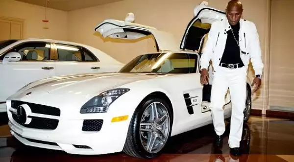 Photos: Floyd Mayweather Shows His N1.3billion White Car Collection