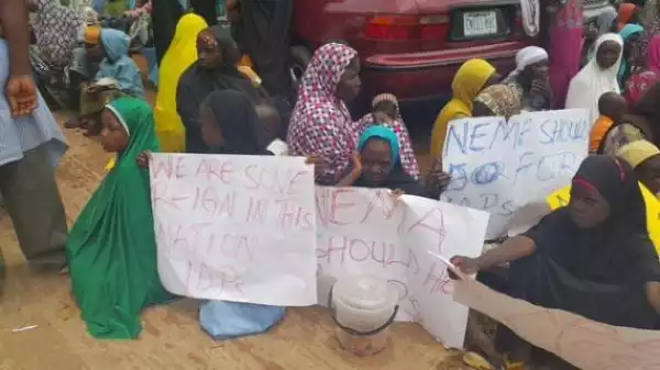 Photos: IDPs Protest Over Poor Living Condition
