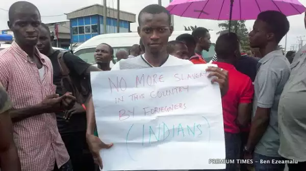 Photos: Lacasera Company Workers Protest Over The Sacking Of 700 Workers