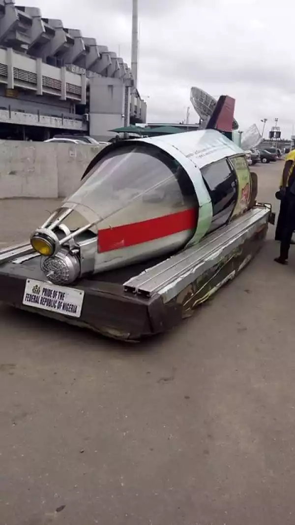 Photos: Locally Made Amphibian Jet Spotted At Lagos Stadium