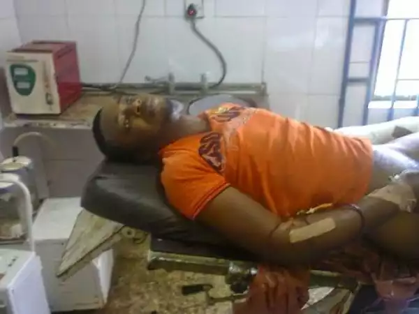 Photos: Man allegedly shot by police in Delta State