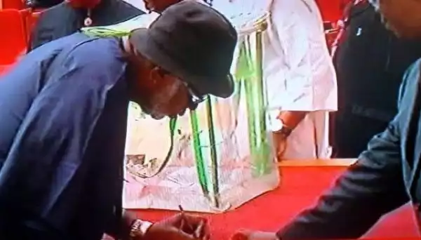 Photos: Meet The Nigerian Senator With Just One Hand