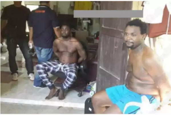 Photos: Nigerians Arrested In Thailand For Producing Cocaine