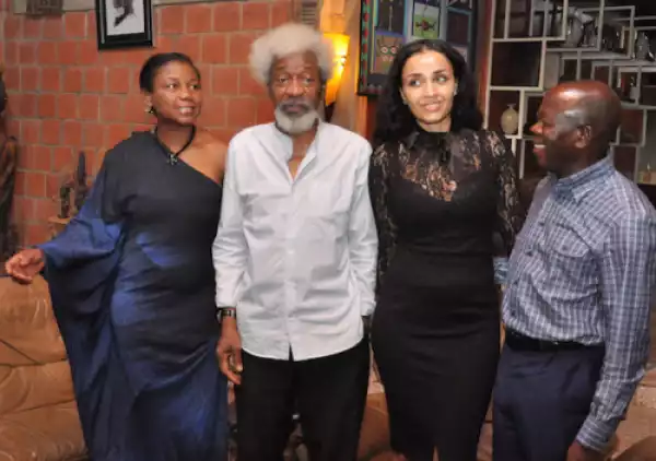Photos: Oshiomhole And His Wife, Iara Visit Prof. Wole Soyinka
